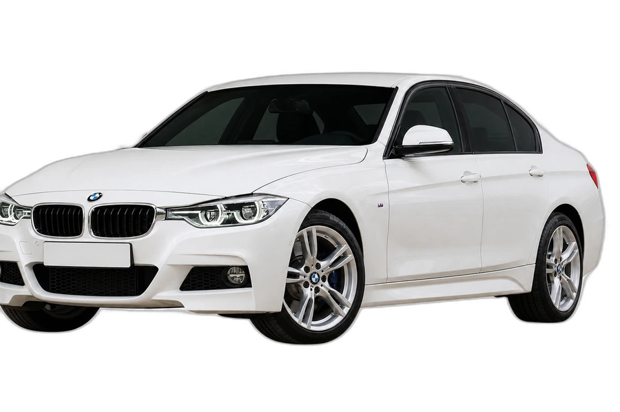 XPEL PRIME HP window tint installed on a BMW sedan
